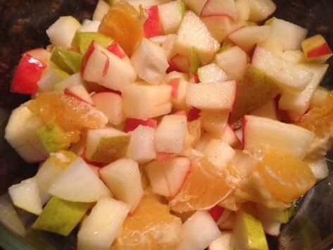 Apple Pear Orange Salad, Fruit Salad With Apples, Fall Fruit Salad, Salad Apple, Winter Fruit Salad, Salad With Apples, Healthy Gluten Free Breakfast, Fall Fruit, Orange Honey