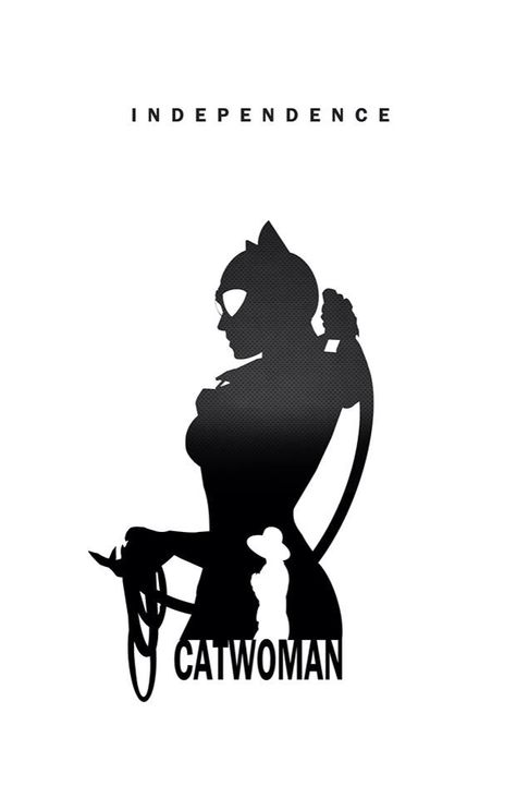 Catwoman - Independence by Steve Garcia Villain Silhouettes, Superhero Silhouette, Catwoman Selina Kyle, Hate Cats, Camera Slider, Gotham City Sirens, Cat Apparel, Batman And Catwoman, Dc Villains