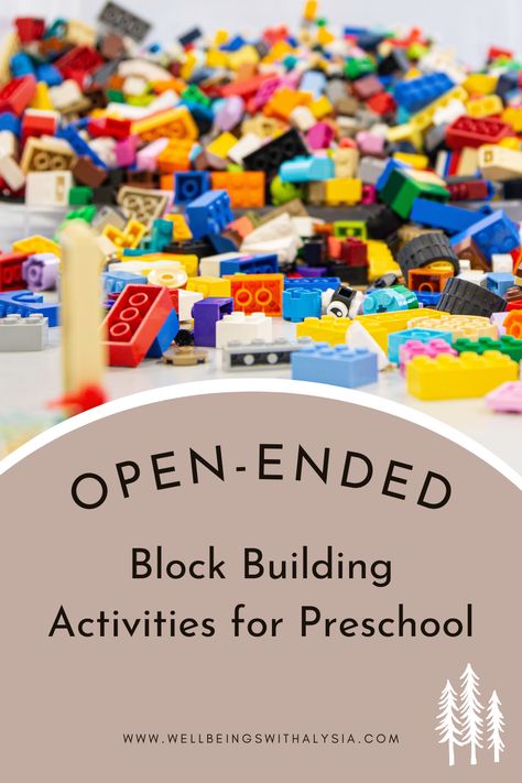 Foster creativity and spatial awareness with our Open-Ended Block Building Activities for preschoolers! 🧱 Explore versatile play ideas that encourage problem-solving and imagination. Elevate early learning through hands-on construction fun. Unleash the potential in your young builders today! 🌈🏗️ #PreschoolActivities #BlockPlay #CreativeLearning #SpatialAwareness #EarlyChildhoodEducation Blocks Activities For Preschoolers, Building Block Activities For Preschoolers, Block Centre Ideas Kindergarten, Block Ideas For Preschool, Preschool Blocks Center, Block Play Ideas Preschool, Blocks Area Preschool, Building Study Creative Curriculum Ideas Preschool, Construction Ideas For Preschool