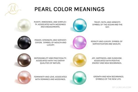 What do pearls symbolize? Zodiac signs & pearls | LIl Milan – LIL Milan Pearl Color Meaning, Meaning Of Pearls, Pearl Symbolism, Color Meaning Chart, Pearl Quotes, Pearl Meaning, Zodiac Signs Matches, Teachers Day Celebration, Wedding Symbols