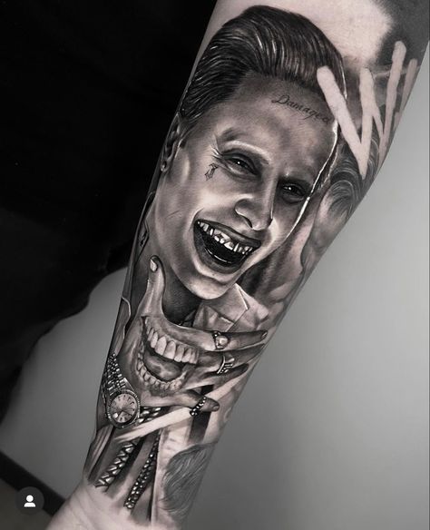 Joker Face Tattoo, Hahaha Joker, Natural Hair Movement, Joker Face, Deer Tattoo, Forearm Sleeve Tattoos, Clown Faces, Back Tattoos, Joker And Harley Quinn