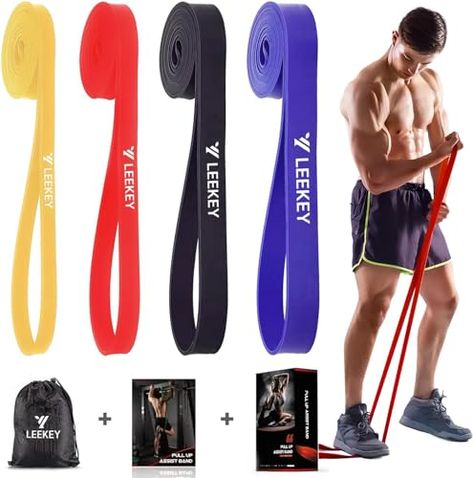 Limited-time deal: LEEKEY Resistance Bands, Exercise Bands Pull Up Assist Bands - Workout Bands Set - Mobility Band Powerlifting Bands for Men and Women Fitness Training, Physical Therapy,Home Workouts Assisted Pull Ups, Workout Bands, Elliptical Workout, Exercise Bands, Resistance Band Workout, Resistance Band Exercises, Recovery Workout, Home Workouts, Resistance Training