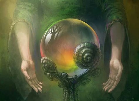 Crystal Ball D D Items, Fantasy Props, Fairy Magic, Fantasy World, Crystal Ball, Artifacts, Dungeons And Dragons, Beautiful Art, Art Reference