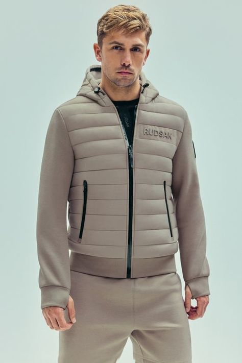 Find your perfect fit with a lightweight jacket that provides warmth and breathability. Hooded Jacket Men, Track Suit, Jacket For Men, Fashion Essentials, Waist Length, Lightweight Jacket, Down Jacket, A Style, Hooded Jacket