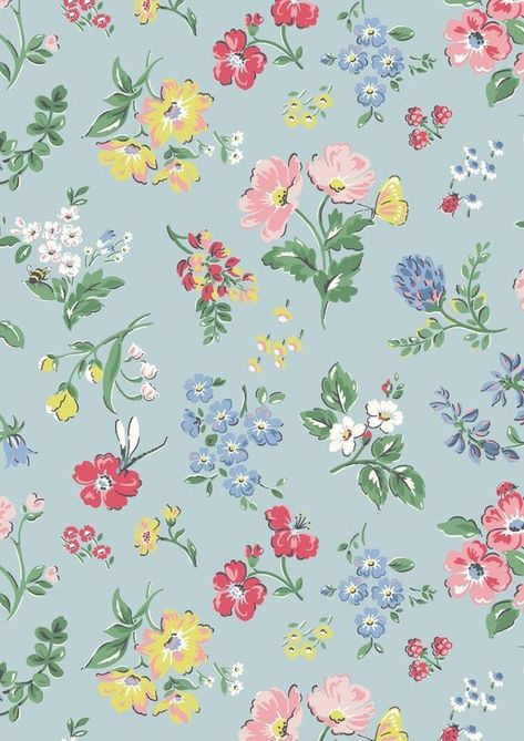 Cath Kidston Wallpaper, Floral Print Wallpaper, Flower Printable, Digital Scrapbook Paper, Wallpaper Phone, Cath Kidston, Print Wallpaper, Computer Wallpaper, Background Wallpaper