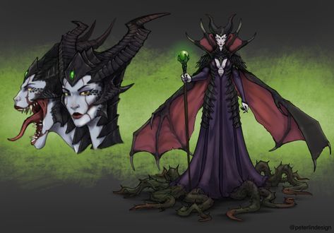 Maleficent Fairies, Maleficent Art, Twisted Disney Princesses, W.i.t.c.h Fanart, Maleficent Disney, Goth Disney, Twitter Art, Disney Maleficent, City Cartoon