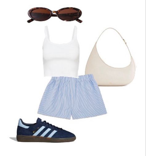 Summer outfits. Boxer outfits. Outfit inspo. Outfit ideas. Blue and white. Casual outfit. New York outfit. Europe outfit. Cool outfit.  Follow my shop @maggierussell1 on the @shop.LTK app to shop this post and get my exclusive app-only content!   fashion inspo | fashion outfits | fashion aesthetic | outfit ideas | clothes for women | luxury aesthetic | minimalist | chic | old money aesthetic | coastal granddaughter | vacation outfits | European outfits | clothing pictures | young adult style | blazer outfit | linen outfit | pearls | necklace | revolve | fashion icon | fashion design | clothes design | clean girl aesthetic | fashion blogger | summer day outfit | outfit | summer 2024 fashion | nighttime outfits | elegant outfits | east coast aesthetic |women’s outfits | women’s shoes | women Teenage Outfit Ideas Summer, Ropa Old Money, White Casual Outfit, Outfit Ideas Blue, Clothing Pictures, Outfit Europe, Revolve Fashion, Nighttime Outfits, European Outfits