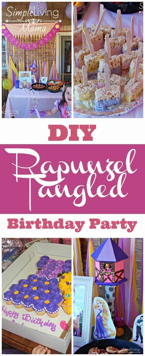 Princess Rapunzel Birthday Party Ideas, Rapunzel Party Food, Rapunzel Torte, Tangled Party Ideas, Tangled Birthday Party, Rapunzel Birthday, Rapunzel Birthday Party, Tangled Birthday, Rapunzel Disney