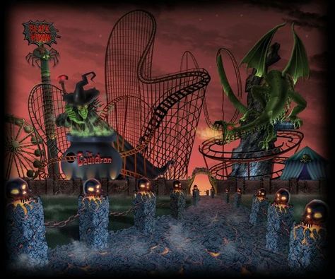 Welcome To Horrorland, Goosebumps Horrorland, The Horrors, Season Of The Witch, Vintage Horror, Retro Halloween, Cthulhu, Amusement Park, Stop Motion