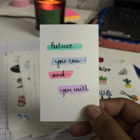 Positive Sticky Notes Quotes, Positive Sticky Notes, Sticky Notes Quotes, Notes Quotes, Believe Yourself, Yourself Quotes, Motivational Quotes Wallpaper, Diy Journal Books, Cute Journals