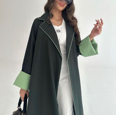 Couture Business Fashion, Office Abaya, Abaya Blazer, Blazer Abaya, New Abaya Designs, Muslim Outfit, Abaya Outfit, Abaya Kimono, Modern Hijab Fashion