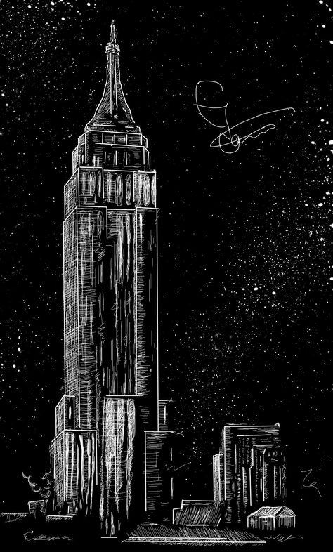 #nighysky #stars #night #tower #sketch #blackandwhite #digitalart #artwork #drawing Sky Scrapers Drawing, Tower Sketch, Night Scenery, Sketch Pad, Brand Ideas, Night Art, Architecture Sketch, Sketchbook Art, Project Inspiration