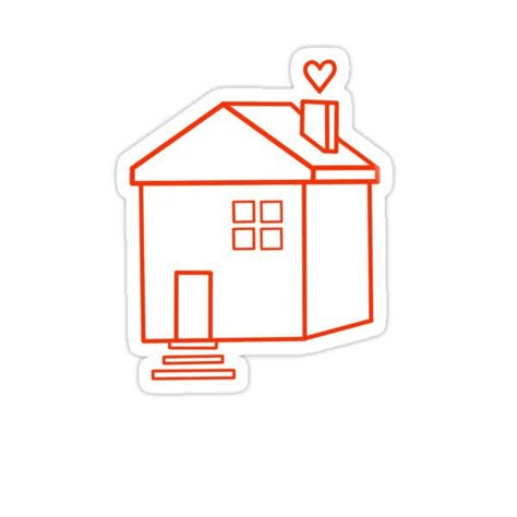 Harry Styles House, Harry Styles Dibujo, Harry Tattoos, House Outline, Home Tattoo, Profile On Instagram, Cool Stickers, Memory Books, Love On Tour