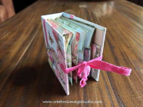 Tea-riffic - a Tea Bag Micro Album! | Creator's Image Studio Tea Riffic, Mini Album Tutorial, Album Scrapbook, Tea Bag Holder, Mini Scrapbook, Mini Scrapbook Albums, Diy Journal, Album Design, Graphic 45