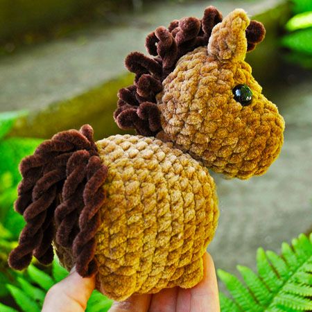 Crochet Beginner Horse Amigurumi PDF Pattern Easy Amigurumi Patterns, Horse Crochet Pattern, Horse Crochet, Easy Amigurumi Pattern, Crochet Beginner, Velvet Rope, Plush Horse, Easy Amigurumi, Crochet Horse