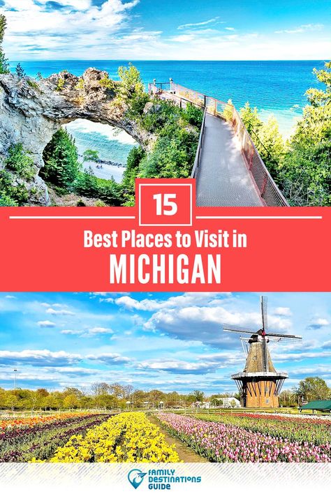 Want to see the most amazing and unique places in Michigan? We’re FamilyDestinationsGuide, and we’re here to help: From incredible sights to the coolest spots to check out, discover the BEST places to visit in Michigan - so you get memories that last a lifetime! #michigan #michiganplacestovisit #michiganplacestogo #michiganplaces #placesinmichigan Places To Go In Michigan, Places To Visit In Michigan, Things To Do In Michigan, Amazing Places To Visit, Michigan Road Trip, Starlit Sky, Eastern Michigan, Michigan Summer, Michigan Vacations