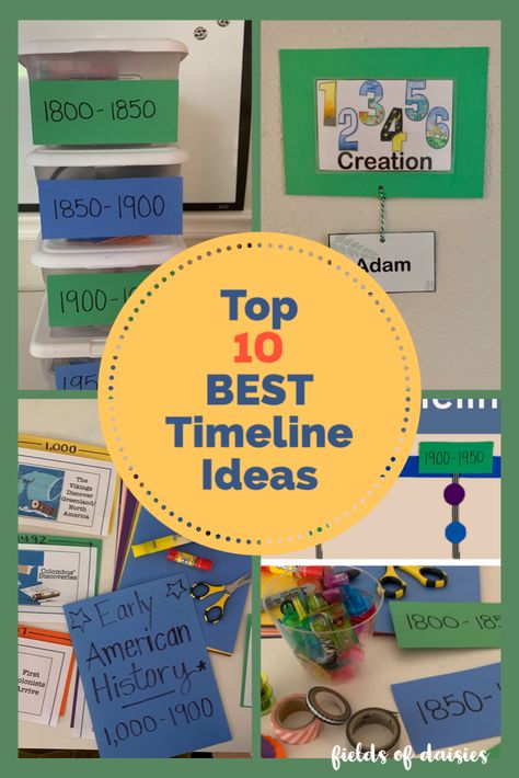 History Timelines For Kids | Fields of Daisies Timeline Project Ideas Creative, Cute Timeline Ideas For School, History Timeline Ideas, First Grade History, Kids Timeline, Timeline Ideas, American History Curriculum, Personal Timeline, Life Timeline