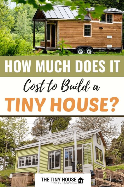 One of the questions I get asked most often is, “how much does it cost to build a tiny house?” Of course, that's a difficult question to answer because the cost of building a tiny house varies enormously. Just as it's impossible to say how much it costs to build a regular house, it's impossible to give one definitive price for tiny houses. Inside Tiny Houses, Build A Tiny House, Tiny House Camper, Small Tiny House, Tiny House Interior Design, Tiny House Loft, Tiny House Layout, Tiny House Community, Tiny House Trailer