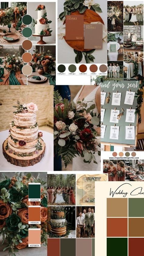 Dark Rustic Wedding Color Schemes, Mountain Fall Wedding Colors, Camo Wedding Color Schemes, Wedding Mountain Theme Color Schemes, Rustic Barn Wedding Color Scheme, Rustic Theme Wedding Entourage, Rustic Wedding Colors, Camo Wedding, Stone Wedding