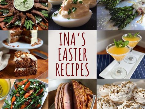 Ina Garten Easter Recipes, Ina Garten Brunch Recipes, Easter Menu Ideas Brunch, Ina Garten Ham, Easter Menus And Recipes, Easter Lunch Menu Ideas, Easter Lunch Ideas, Easter Lunch Menu, Easter Menu Ideas