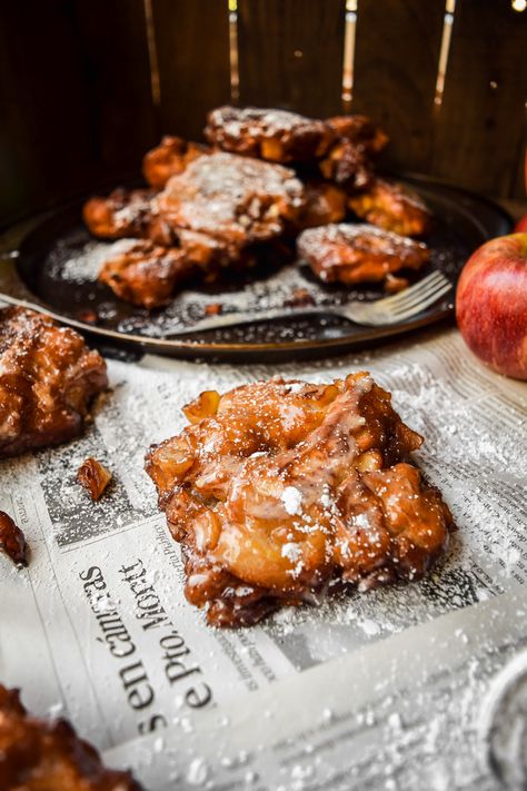 Glazed Cinnamon Apple Fritters (Vegan+GF) – Sincerely Tori Fritters Vegan, Homemade Almond Milk, Nut Milk Bag, Desserts Vegan, Apple Fritters, Cinnamon Apple, Desserts To Make, Cannoli, Cinnamon Apples