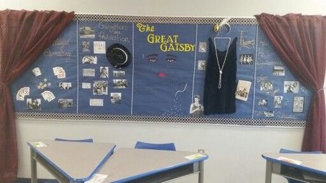 Classroom Display, Bulletin Board Display, American Literature, Classroom Displays, The Great Gatsby, Great Gatsby, Love My Job, Board Ideas, Organization Ideas