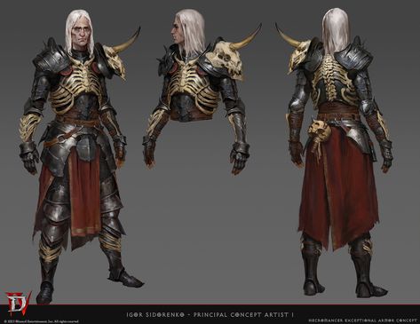 ArtStation - Diablo IV Necro Concepts Haunted Armor Concept Art, Moby Francke, Diablo Necromancer, Undead Warlock, Diablo 3 Necromancer, Andariel Diablo Art, Diablo 3 Concept Art, Weird Collections, Concept Artist Portfolio