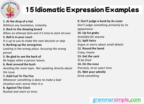 15 Idiomatic Expression Examples - Grammar Simple Idiomatic Expressions English, Barking Up The Wrong Tree, Idiomatic Expressions, 11th Grade, Singing Tips, What Is Meant, Wrong Person, English Language Learning, The Bush