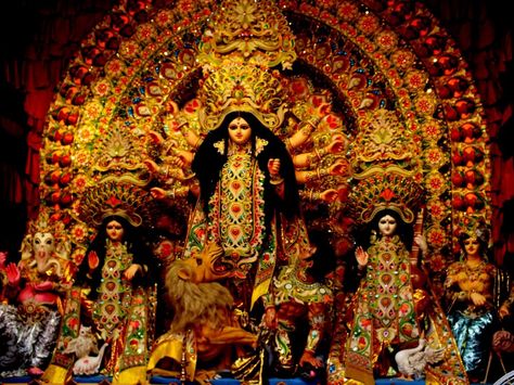 Plan joyful vacations to the Cultural Capital of India and dive in an aura of religious sanctity during the Durga Puja Navratri Wishes Images, Durga Puja Image, Durga Puja Wallpaper, Durga Chalisa, Navratri Greetings, Navratri Wallpaper, Durga Puja Kolkata, Happy Navratri Wishes, Chaitra Navratri