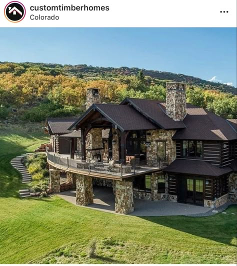 Organiser Cucina, Cozy Houses, Dream Life House, Log Home, Cabin In The Woods, Luxury Homes Dream Houses, Dream House Exterior, House Goals, Dream House Plans