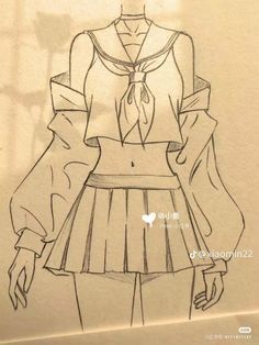 Sketch Clothes Ideas, Beautiful Manga Art, Baggy Sleeves Drawing Reference, Easy Hair Drawings Step By Step, Clothes Design Drawings Sketches, Kawaii Outfits Drawing, What Do You See Draw It, Halloween Sketchbook, Fashion Drawing Sketches