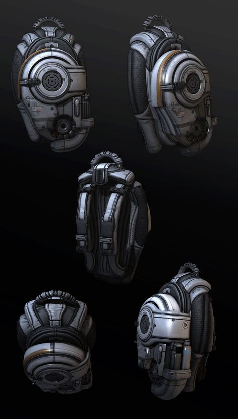 Tyler Smith, Aerospace Design, Backpack Art, Concept Reference, Sci Fi Props, Environment Props, Props Concept, Props Art, Shading Techniques