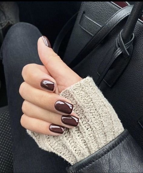 Gel Nail Colours, Square Oval Nails, Wine Nails, Nail Colours, Gel Nail Colors, Purple Wine, Shimmer And Shine, Oval Nails, Brown Nails