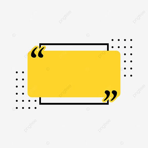 Quote Frame Design, Yellow Label Design, Quote Box Design, Quote Design Ideas, Minimal Banner Design, Quotes Design Ideas, Text Box Design, Yellow Template, Quotes Template