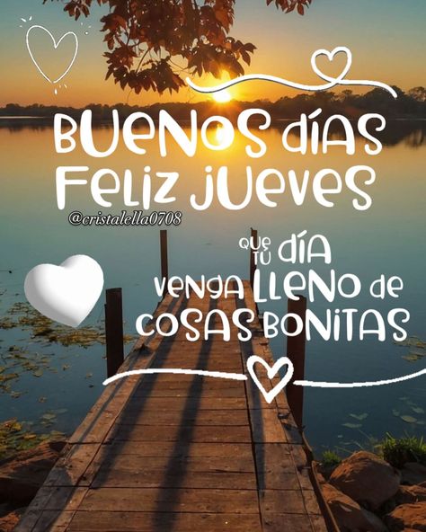 Buenos días feliz y bendecido jueves que este día venga cargado de cosas bonitas!! Si te gustó mi mensaje sígueme @cristalella0708 Comenta buenos días gracias por un nuevo día 🙏🏼 #frases #gratitude #eres #paratiiiiiiiiiiiiiiiiiiiiiiiiiiiiiii #gratitud #mil #diosesamor #dios #motivacion #mesajesdeamor #mensajespositivos #frasesdeamor Daily Life Quotes, Daily Life, Good Morning, Life Quotes, Iphone, Quotes, On Instagram, Quick Saves