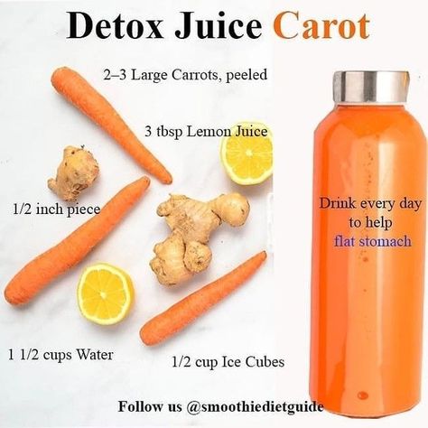 Easy Juice Recipes, Healthy Juice Drinks, Smoothie Diet Challenge, Juicer Recipes, Fat Burning Smoothies, Ginger Juice, Juicing For Health, Diet Challenge, Carrot Juice