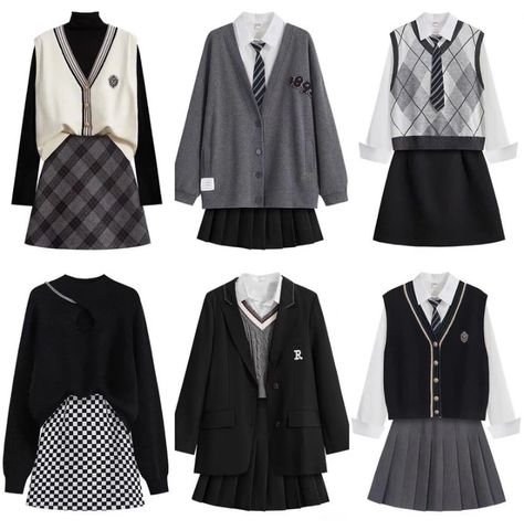 Cute Uniforms For School, Grunge School Uniform, Outfits For School Uniform, How To Style Uniforms For School, Uniform Outfits School, School Uniforms Ideas, School Outfit Uniform, Aesthetic School Uniform, Back To School Outfits Uniform