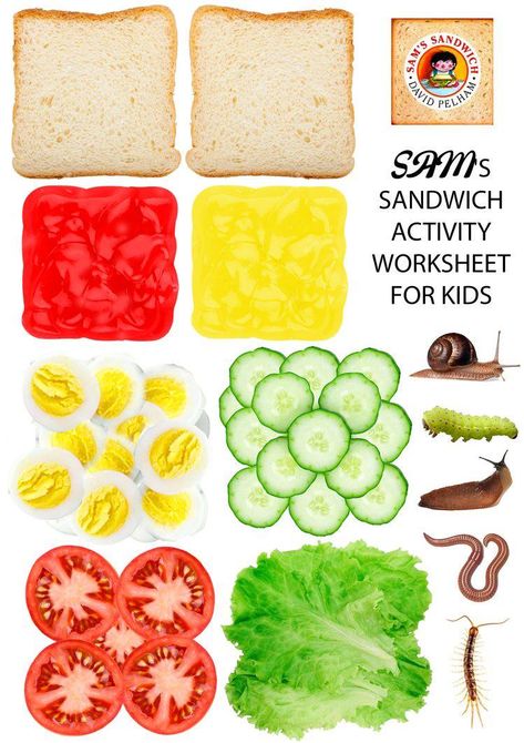 Build A Sandwich Printable, Sandwich Printable, Build A Sandwich, Printable Food, Barbie Printables, Barbie Food, Worksheet For Kids, Paper Toys Template, Seni Dan Kraf