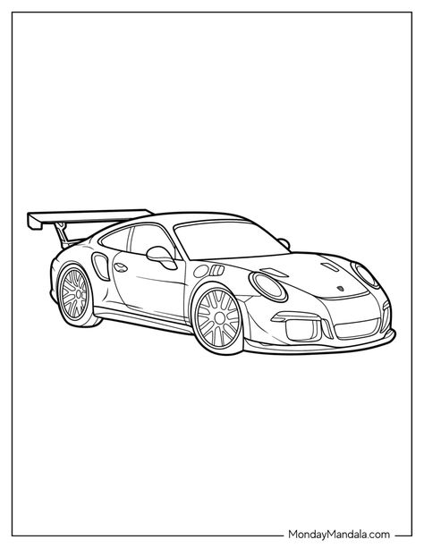 20 Porsche Coloring Pages (Free PDF Printables)