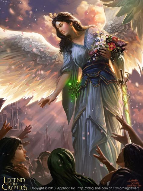 liang xing art | Liang Xing is a Chinese artist who created the stunning fan art of ... Fantasy Angel, Illustration Kunst, Angel Artwork, Angel Images, Angel Warrior, Angels Among Us, Puzzle Art, Angel Pictures, Angels And Demons