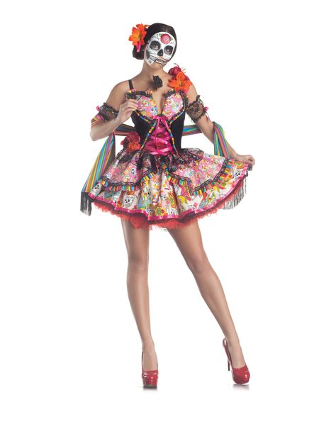 Day of the Dead Adult Womens Costume Ghost Bride Costume, Day Of The Dead Woman, Mexico Skull, Vampire Bride, Ghost Bride, Bride Costume, Skull Mask, A Skeleton, Group Halloween Costumes