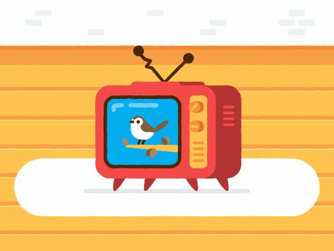 Spring on Tv vintage corsi manu tv sparrow bird animation berg Transition Illustration, Animated Transitions, Bird Animation, Tv Illustration, Moomin Cartoon, Graphics Game, Tv Head, Tv Vintage, Sparrow Bird