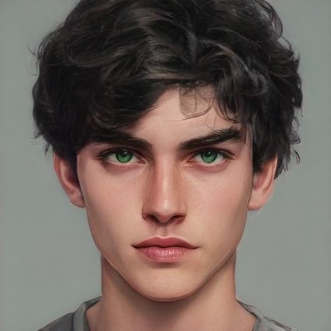 Brown Hair Green Eyes Guy, Black Hair Green Eyes Male, Black Hair Hazel Eyes, Boys With Green Eyes, Guys With Green Eyes, Guys With Black Hair, Black Hair Green Eyes, Brown Hair Boy, Brown Hair Green Eyes