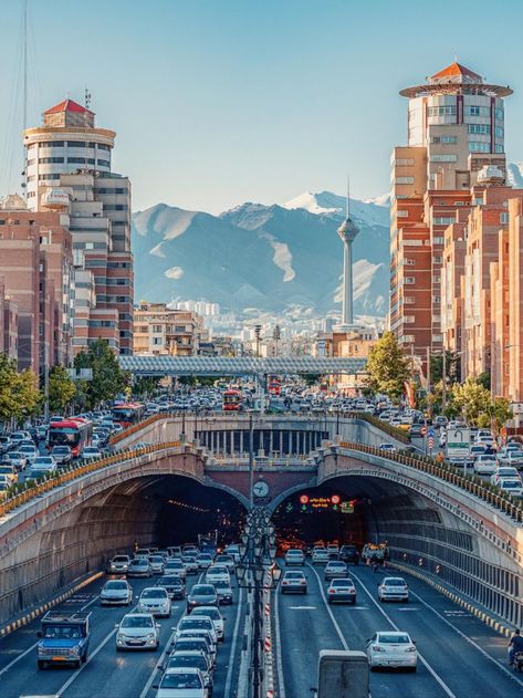 Tehran, Iran Tehran Background, Modern City Aesthetic, Tehran Aesthetic, Iran Aesthetic, Iran Photography, Iran Tourism, Iran Flag, Model Landscape, Iran Culture