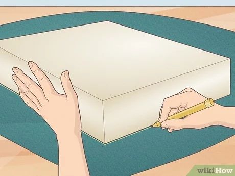 How to Sew Bench Cushions (with Pictures) - wikiHow How To Make Cushions For Patio Furniture, Diy Outdoor Bench Cushion, How To Make A Bench Cushion, Diy Bench Cushion, Bench Cushion Cover, Pattern Bank, Corner Piece, Sewing Cushions, Patio Bench