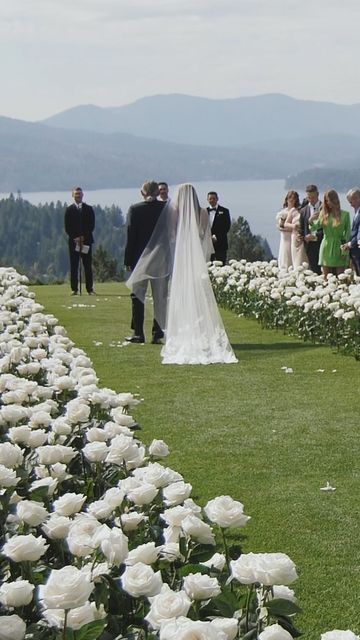 Ferguson Films on Instagram: "This is the greatest wedding aisle ever. Over 2000 roses! 🤯 @anthesisco @tessannique @sheldonsouray44 #bride #groom #wedding #weddingisnpiration #weddingaisle #walkingdowntheaisle #gozzerranch #couerdalenewedding #weddingdress" Australian Bridal Designers, Candle Lit Wedding, Beach Ceremony, Wedding Flower Inspiration, Future Wedding Plans, Wedding Essentials, Wedding Event Planner, Wedding Aisle, September 1