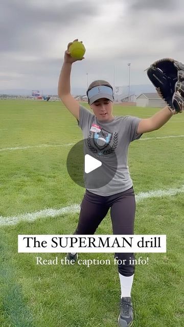 Diamond Training on Instagram: "We call this one the Superman drill, where we drive out to a “Superman” position with arms straight out to the catcher, chest and hips going forward, and good weight balance.   With this drill, we can work on starting our pitch strong before we rotate into the rest of our motion.   Add this to your warm up routine and get into FEELING your body prior to performing. Have you tried this drill?! Let us know questions in the comments!   #diamondtraining #pitching #pitchingdrills #mechanics #softball #fastpitch #travelsoftballcamps" Fast Pitch Softball Pitching Drills, Softball Warm Up Drills, Pitching Drills Softball, Softball Workouts At Home, Fastpitch Pitching Drills, Fastpitch Softball Drills, Softball Pitching Drills, Coaching Softball, Travel Softball