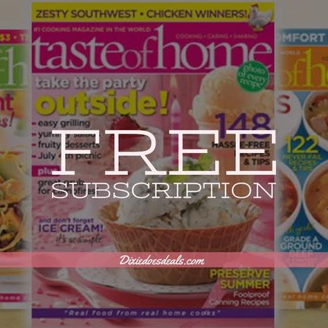 Free Taste Of Home Magazine Subscription Free Magazine Subscriptions, Glow Birthday Party, Glow Birthday, Budget Friendly Gift, Free Magazines, Home Magazine, Magazine Subscription, Taste Of Home, Budget Friendly