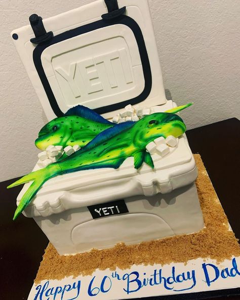 Love fishing? We know the perfect cake for you! Check out this work of art we designed this past weekend for the perfect birthday gift!… Amazing Husband, Yeti Cooler, Red Snapper, Happy 40th, The Big One, Perfect Birthday Gift, Perfect Cake, Perfect Birthday, Birthday Cakes