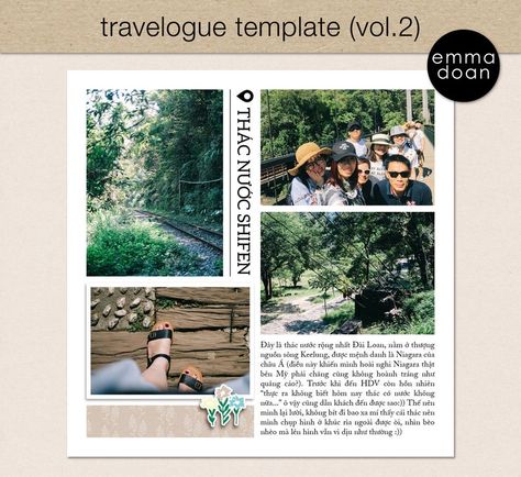 Photo Documentation Layout, Travelogue Design, Photobook Template, Travel Photobook, Photographer Templates, Vacation Photo, Family Decor, Vacation Photos, Book Layout